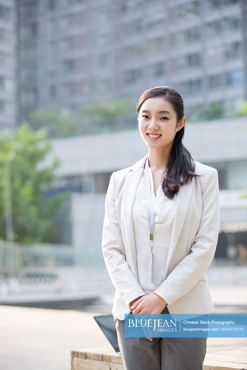 Portrait of young Chinese businesswoman