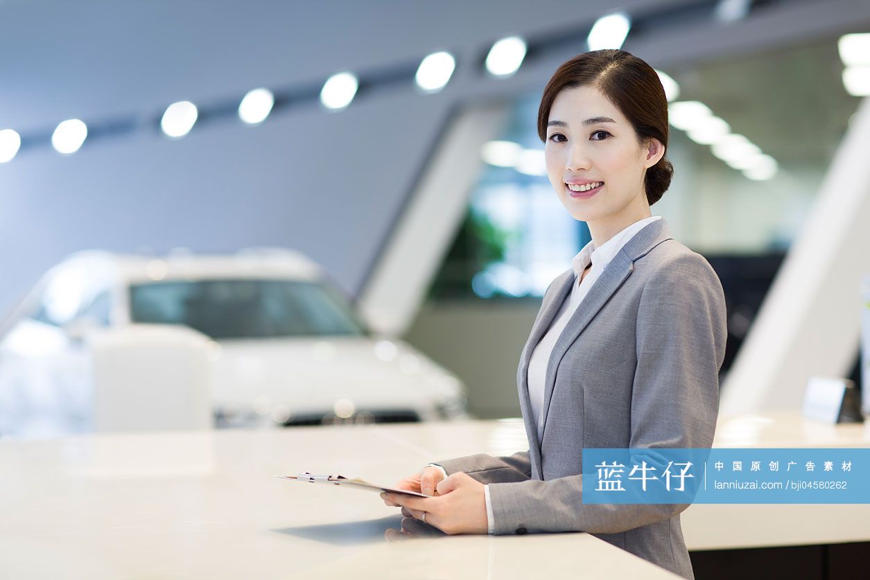 自信的前台接待员