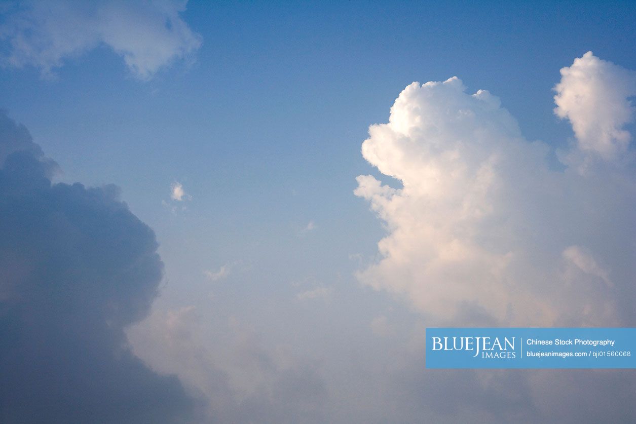 Blue sky with clouds