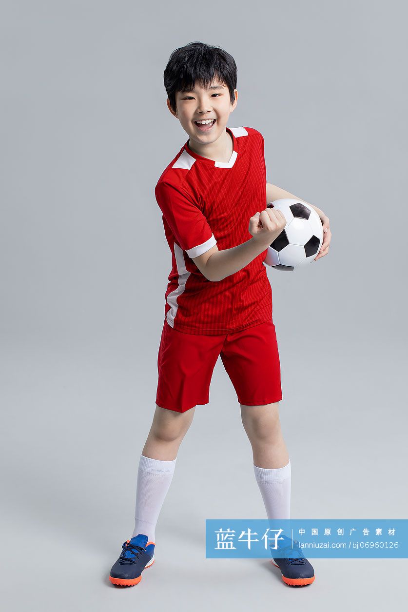 快乐的足球运动员