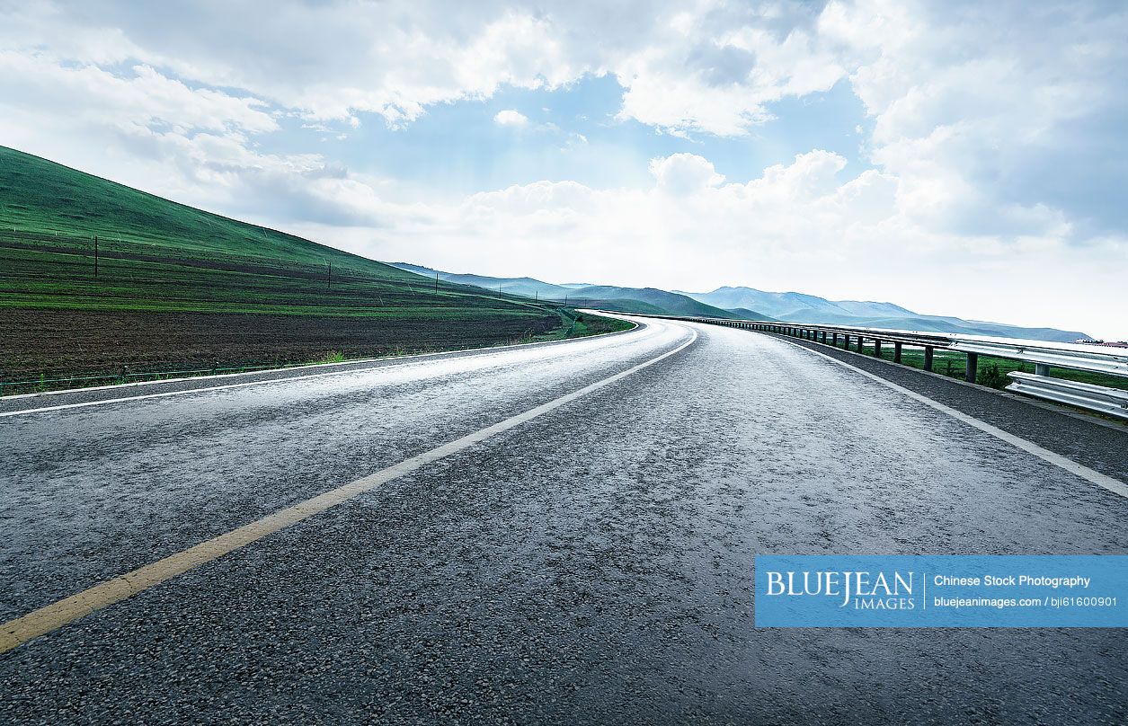 Highway in Inner Mongolia province, China