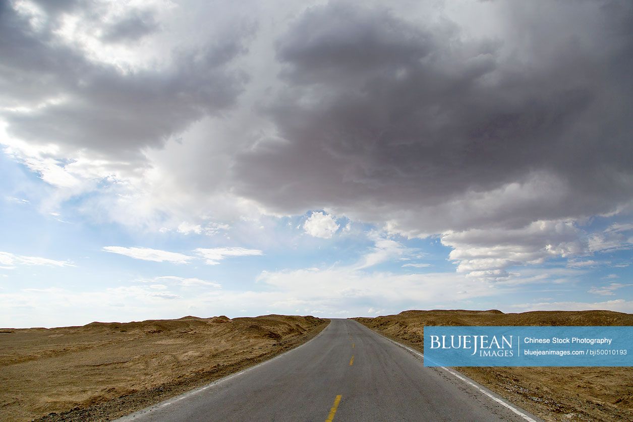 Road in Gansu province, China