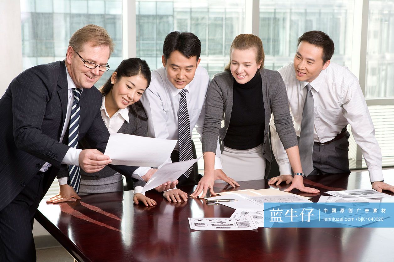 会议中的商务人士
