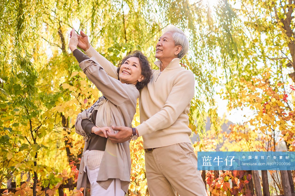 老年夫妇享受户外时光