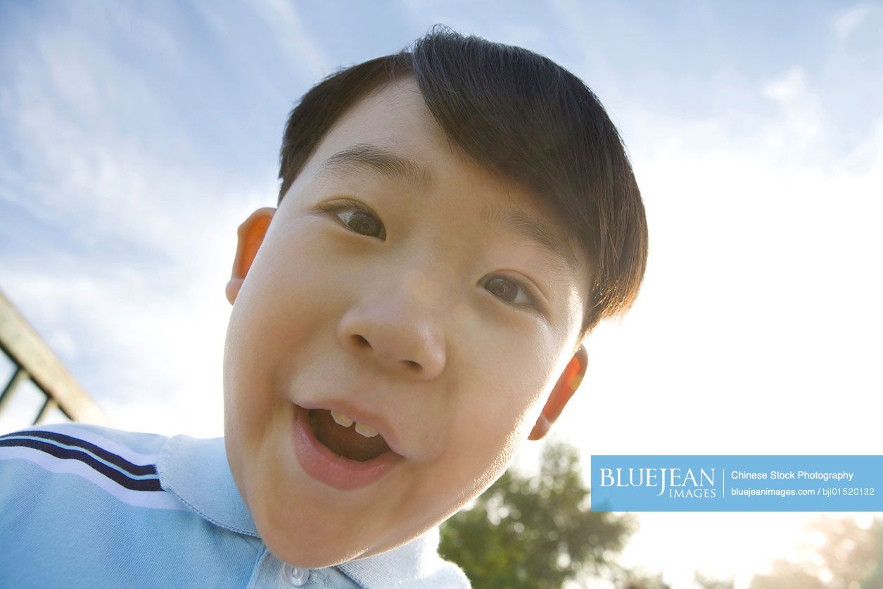 Portrait of young Chinese boy