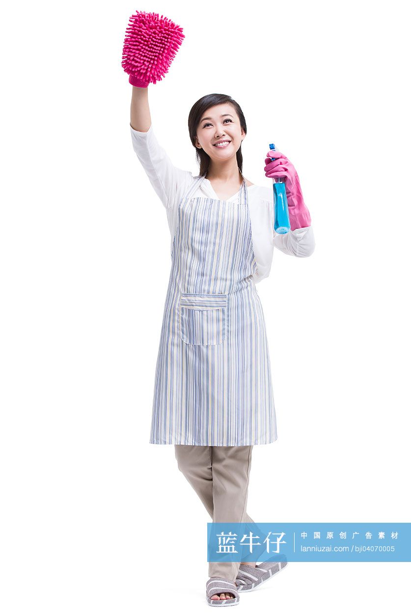 家庭主妇打扫卫生