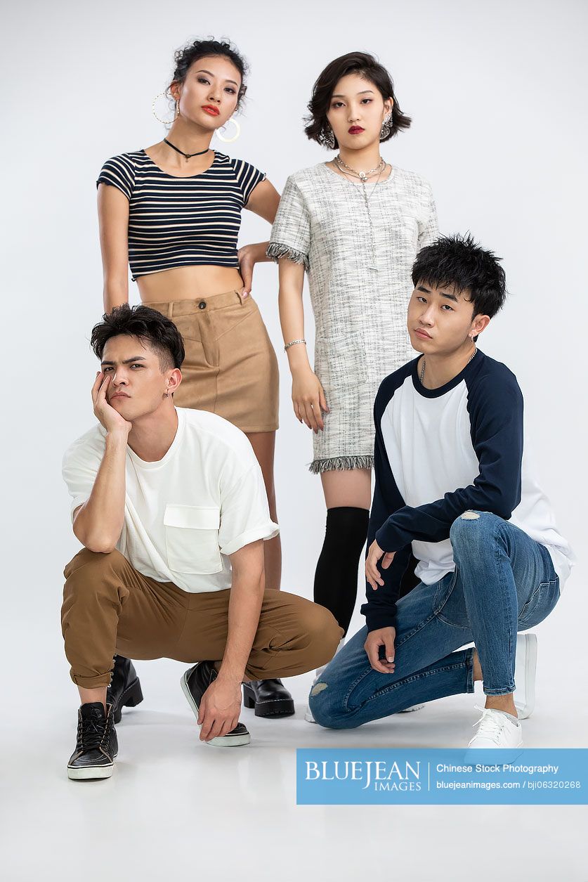 Fashionable young Chinese people
