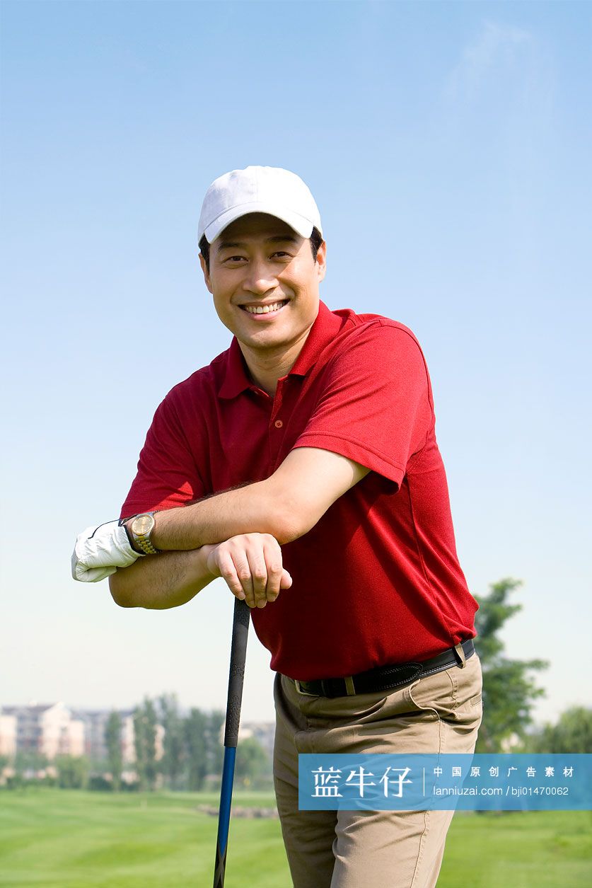 高尔夫男球手肖像