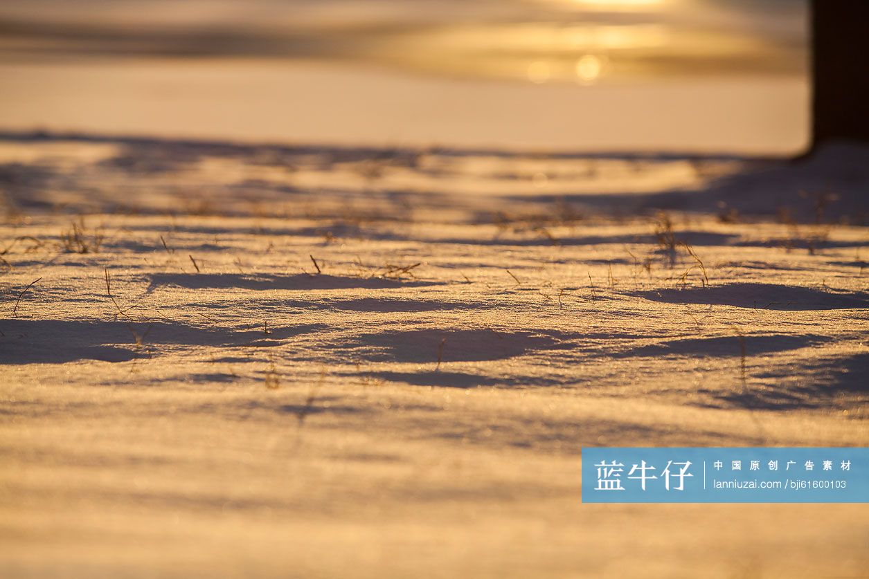 阳光雪景