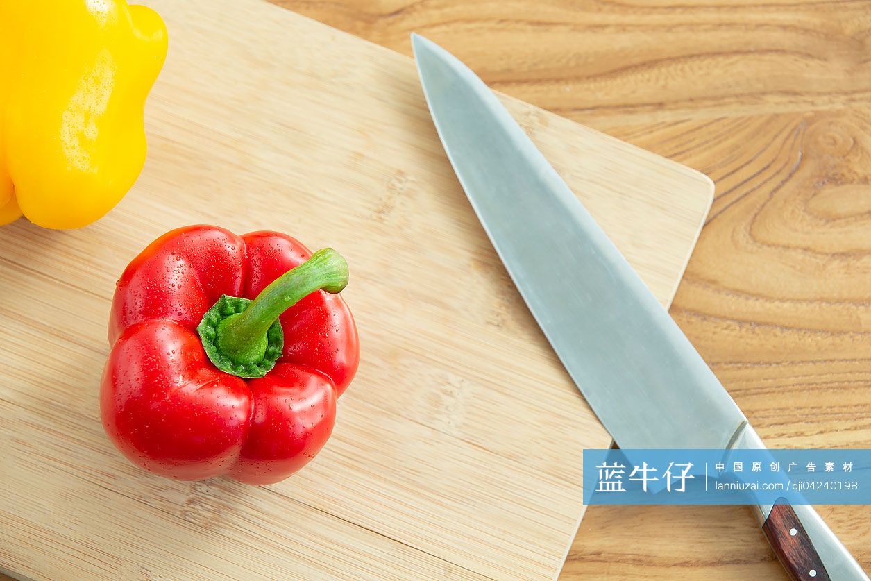 新鲜灯笼椒特写