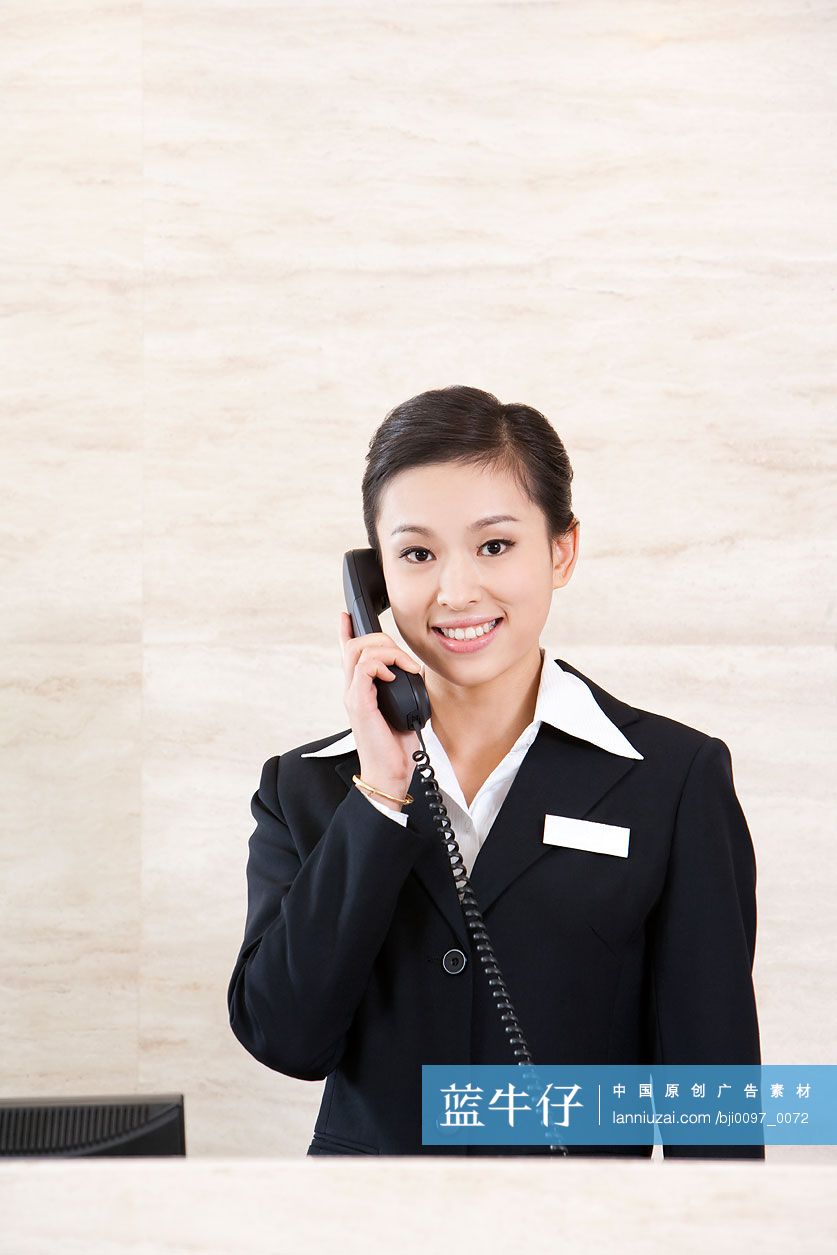 酒店前台服务员肖像