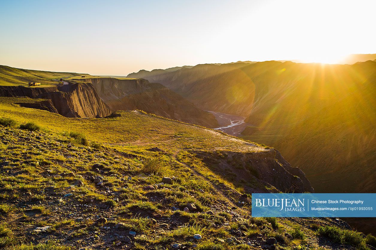 Sunrise in the mountains