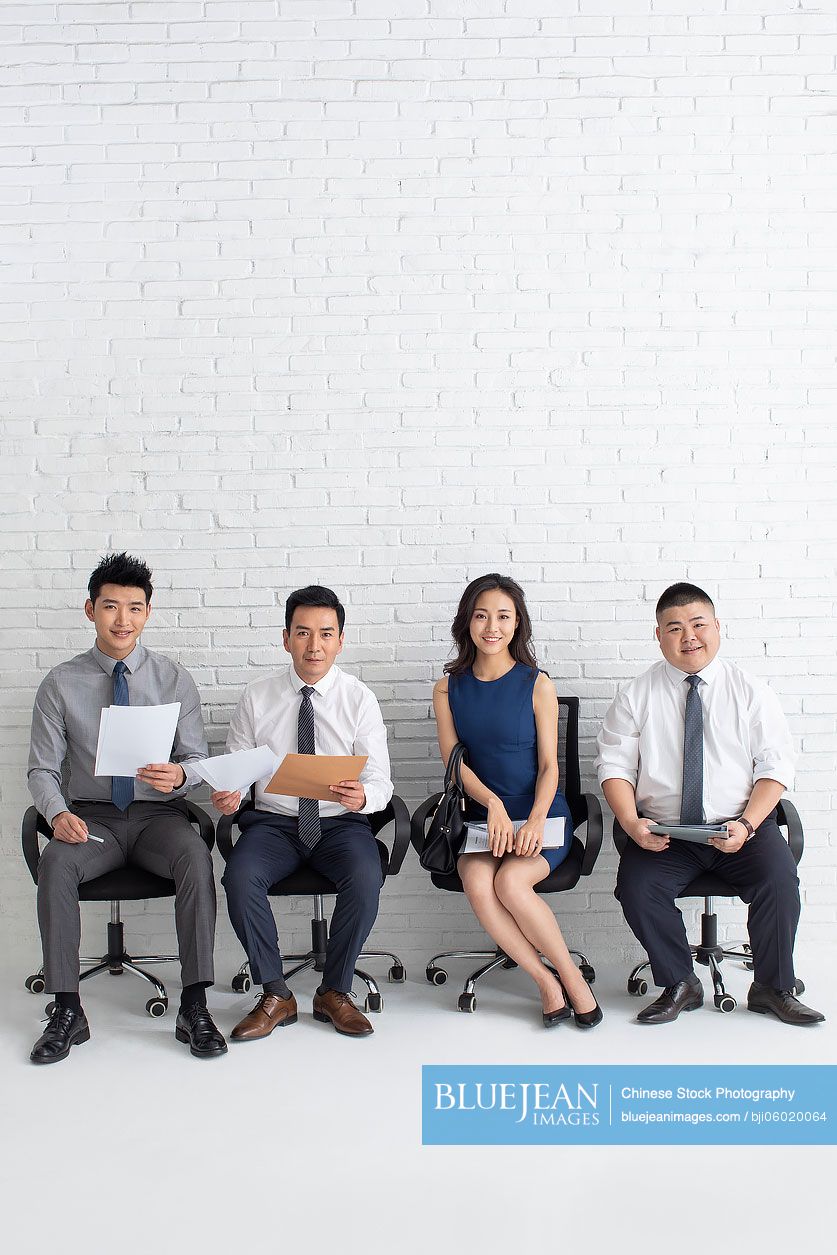 Chinese candidates taking written examination
