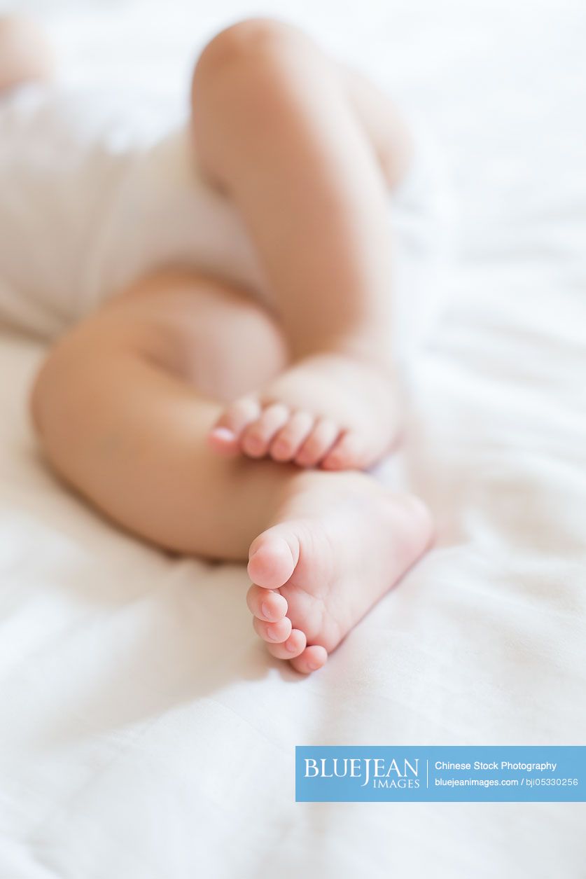 Close up of baby's feet