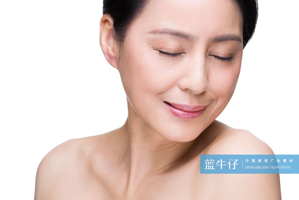 中年美女肖像-蓝牛仔影像-中国原创广告影像素材