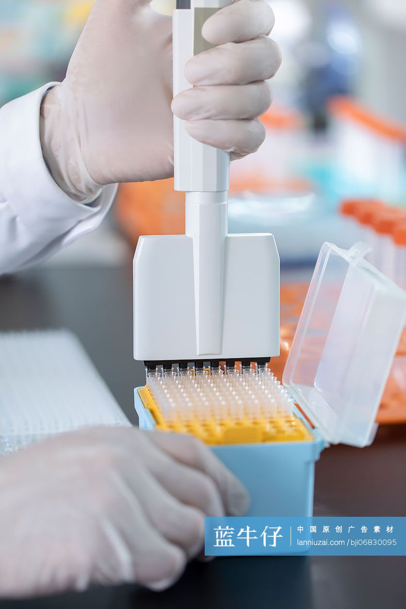 医学研究员在实验室工作