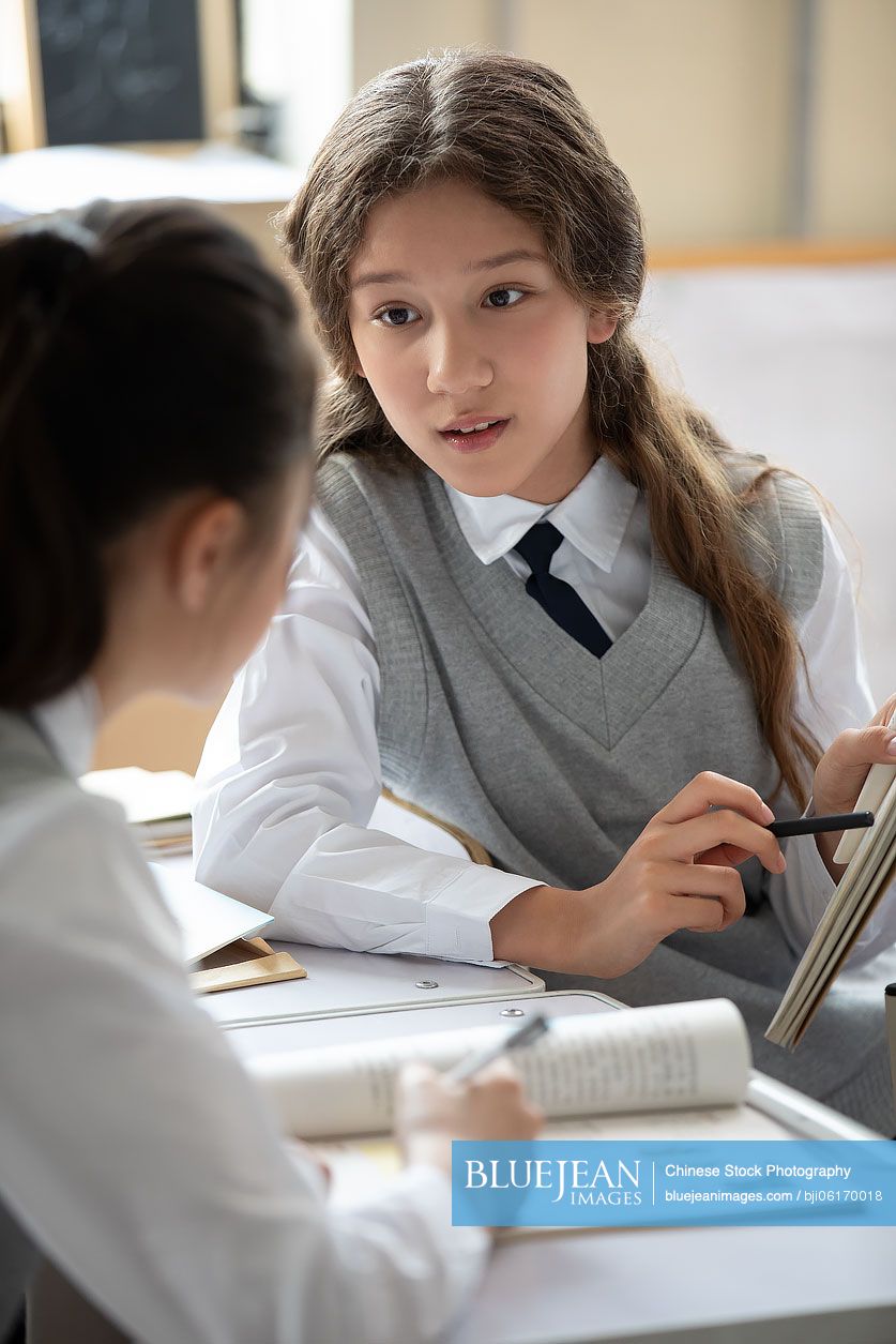 Students learning in classroom