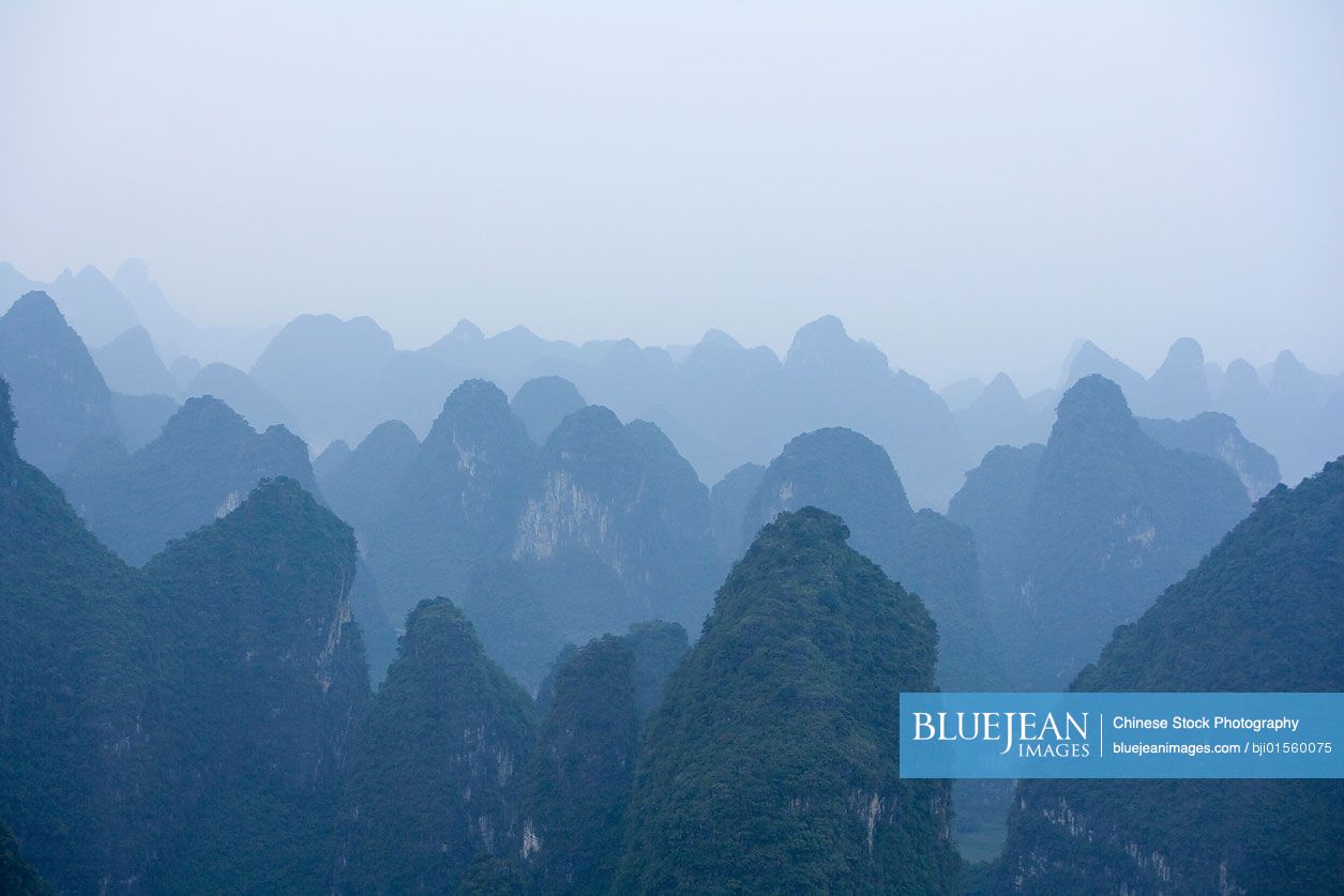 A view of the Guilin Hills