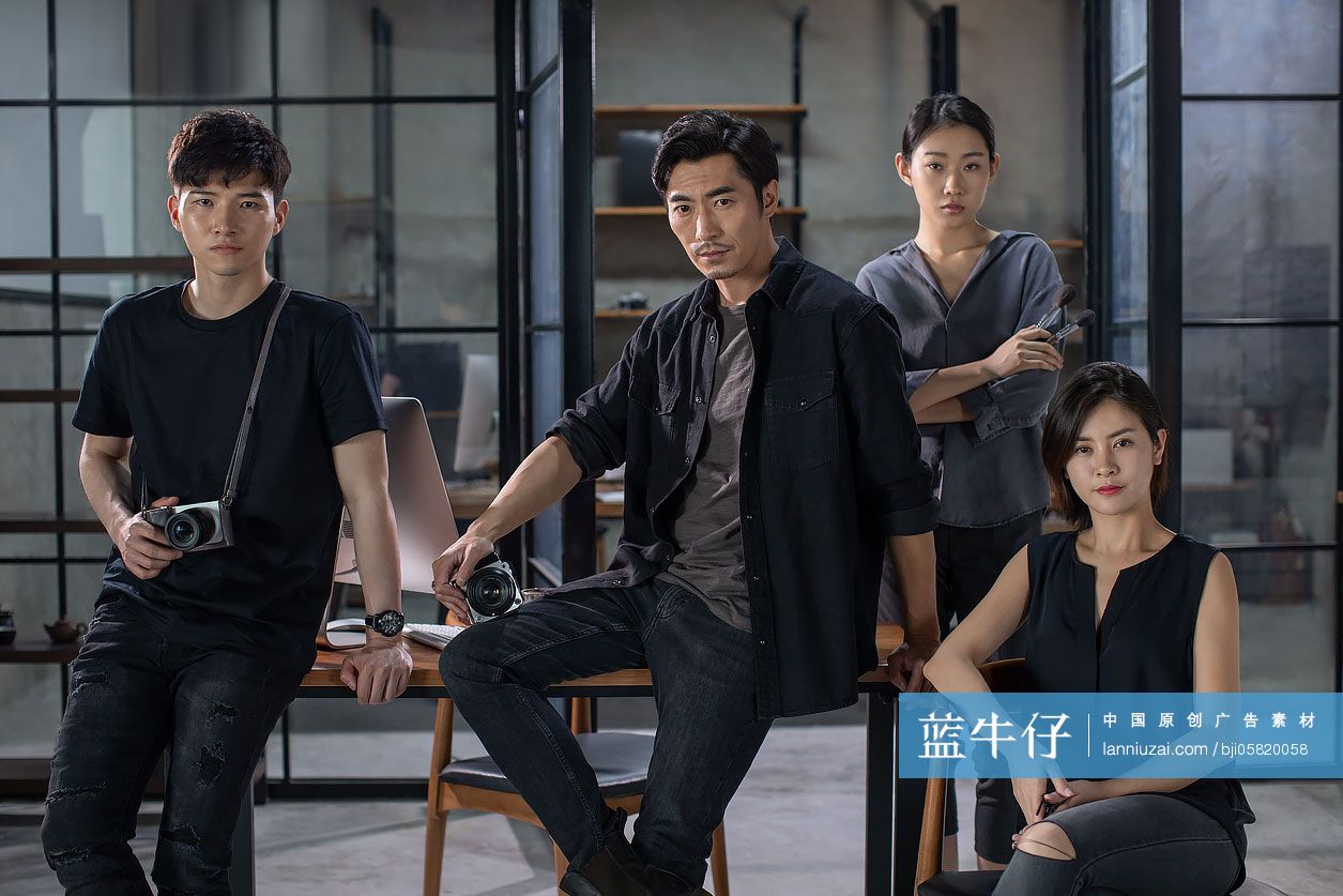 摄影师在工作室