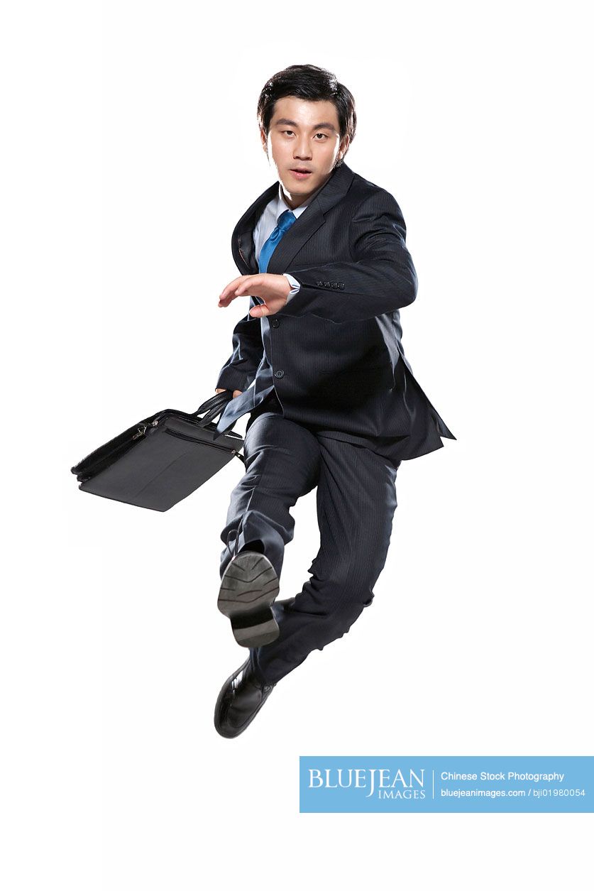Chinese businessman on the move