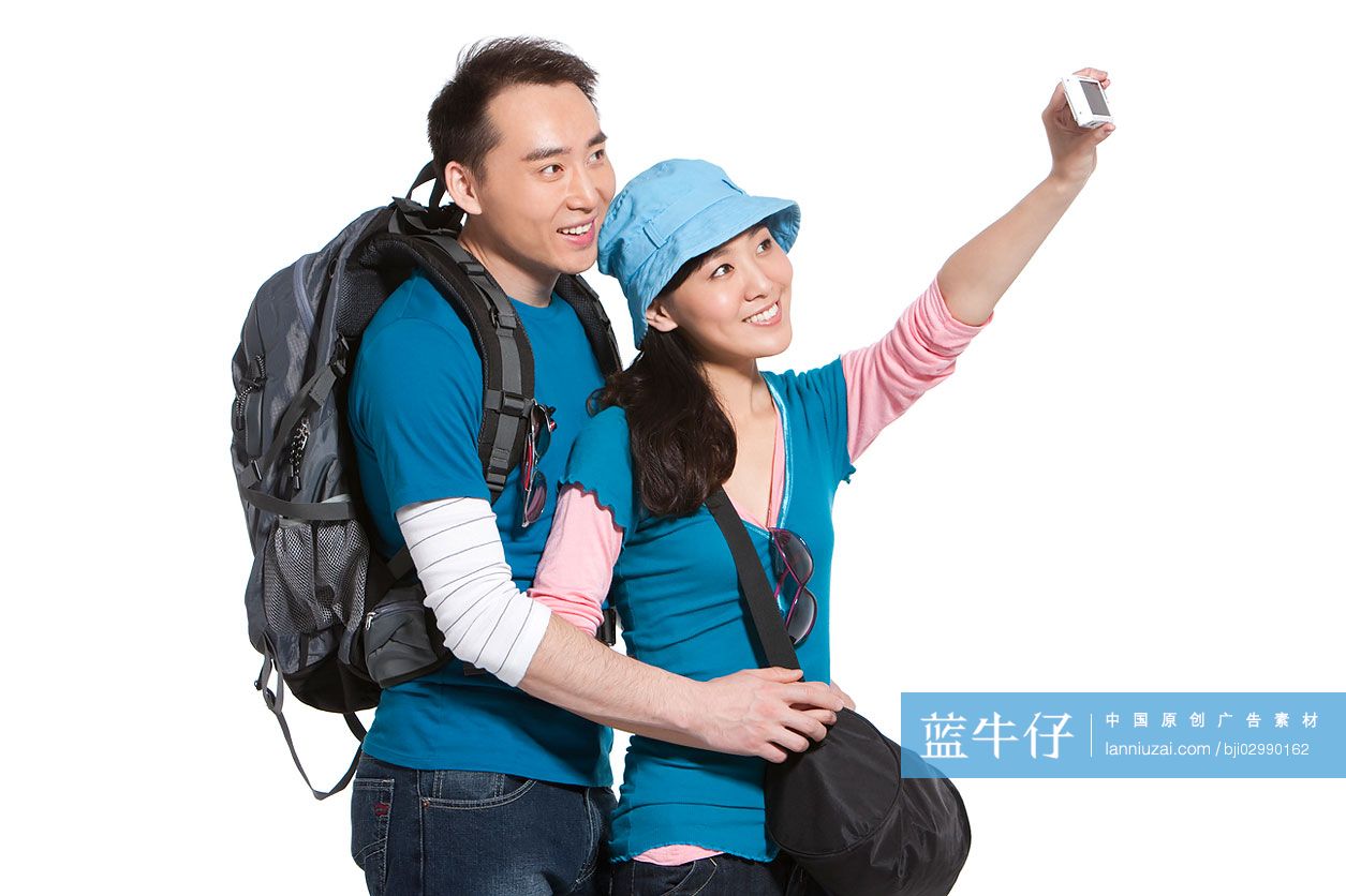 青年夫妇旅游肖像