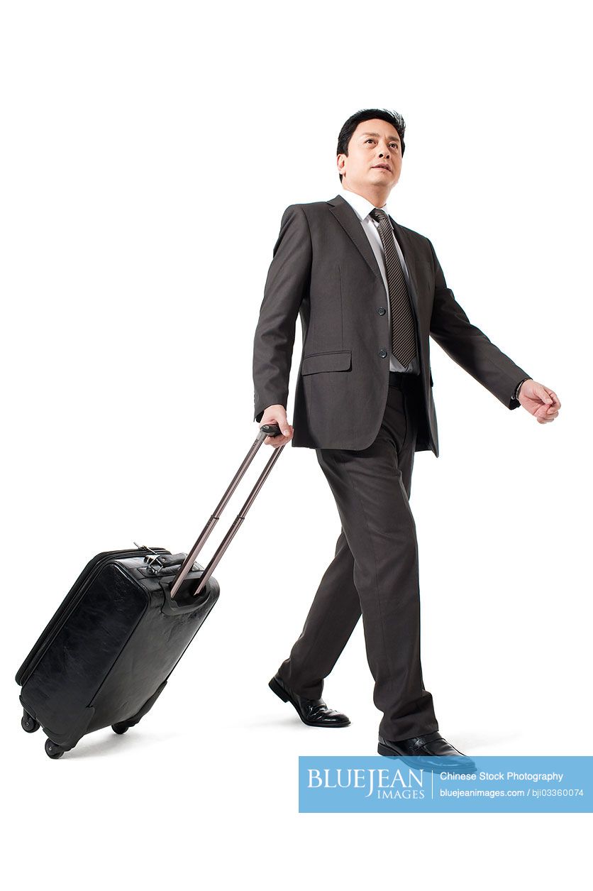 Chinese businessman on a trip