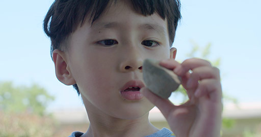 Happy Chinese children playing in park,4K