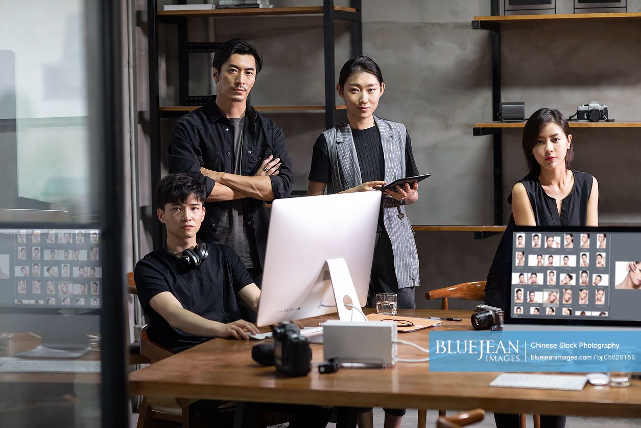 Chinese photographers in studio