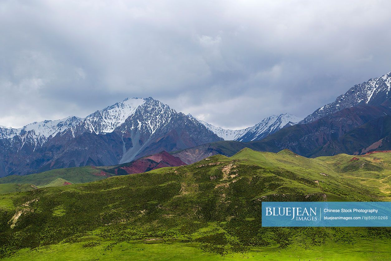 Qilian mountain in Qinghai province, China