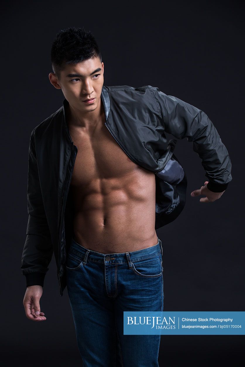Young Chinese muscular man