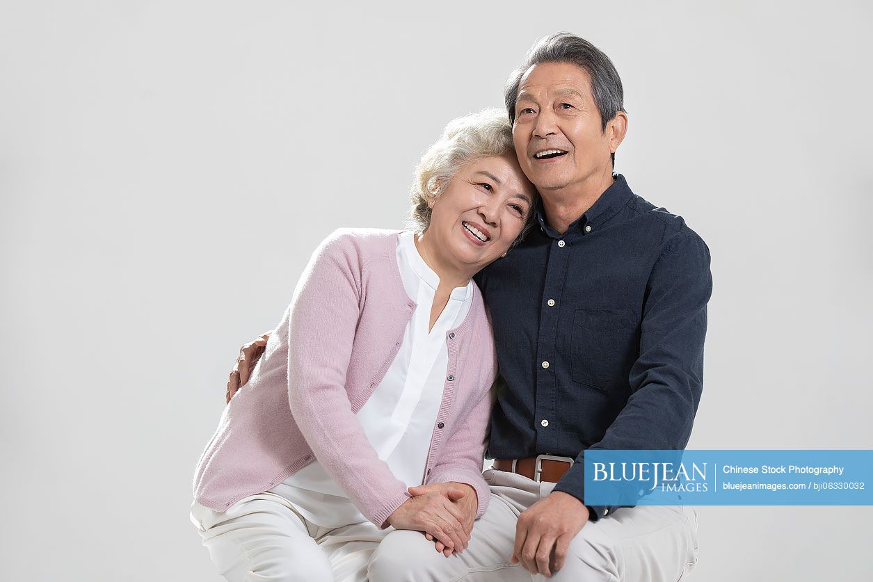 Happy senior Chinese couple