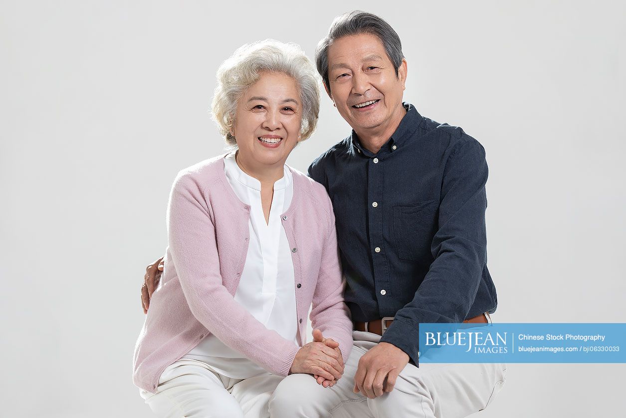 Happy senior Chinese couple