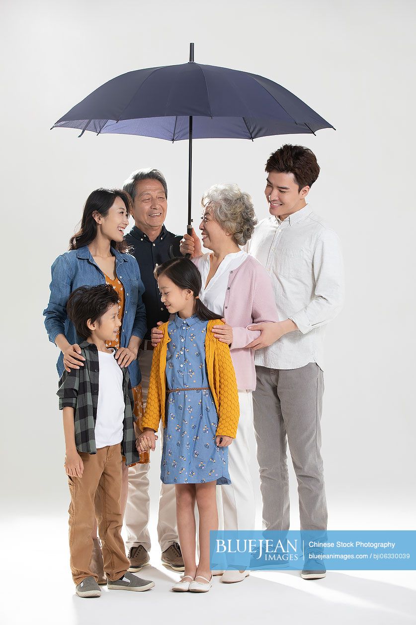 Happy Chinese family