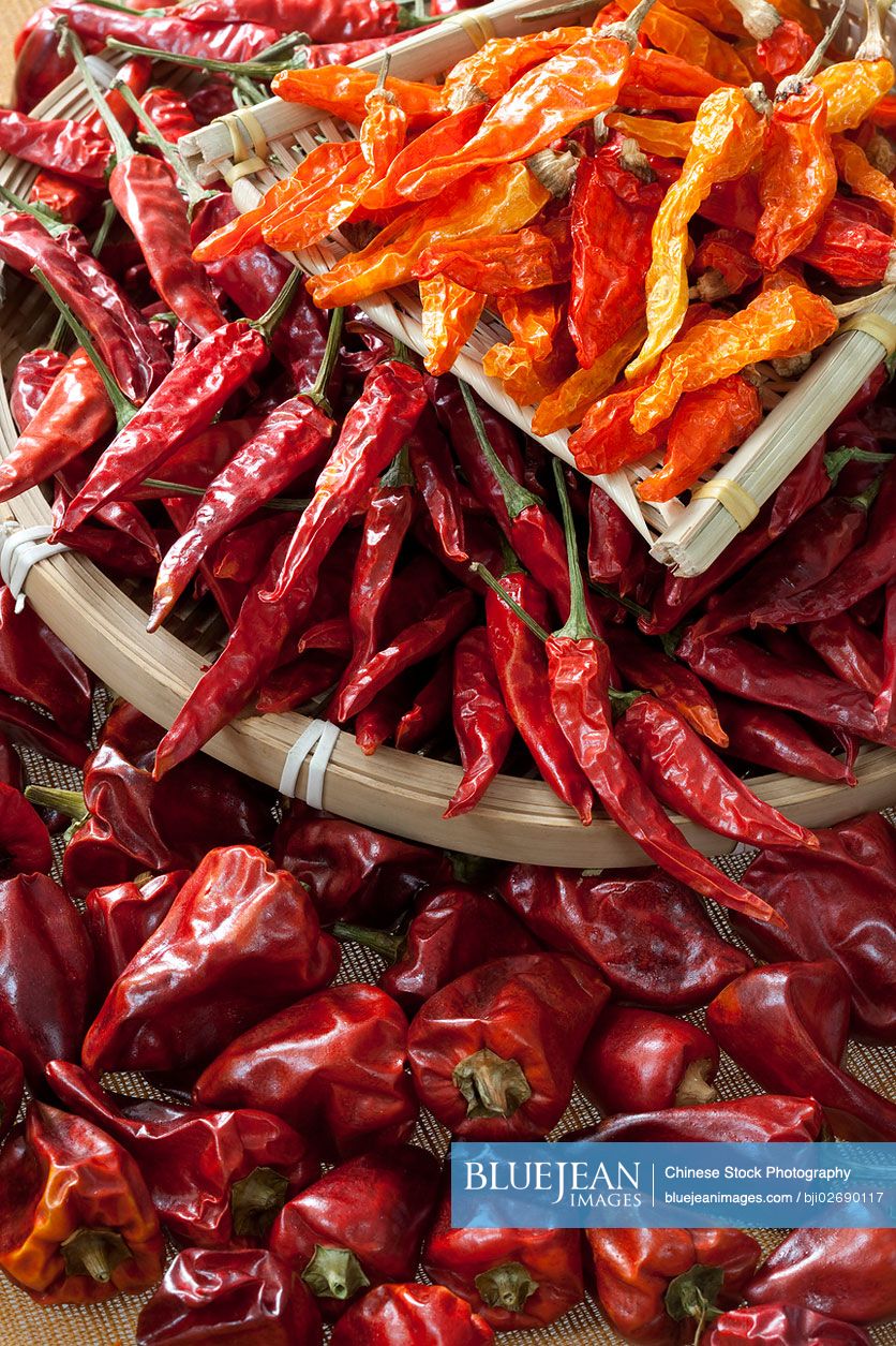 Close-up of dry Chili Pepper