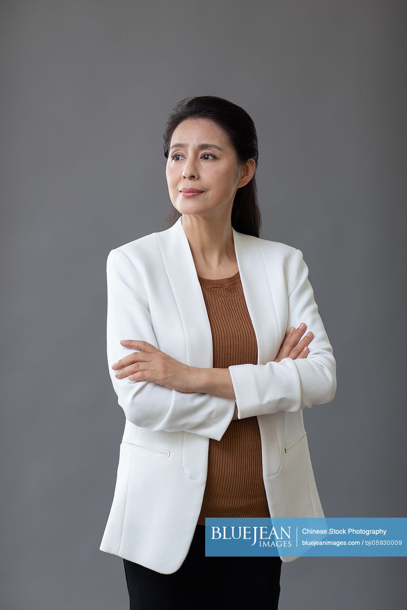 Elegant mature Chinese businesswoman