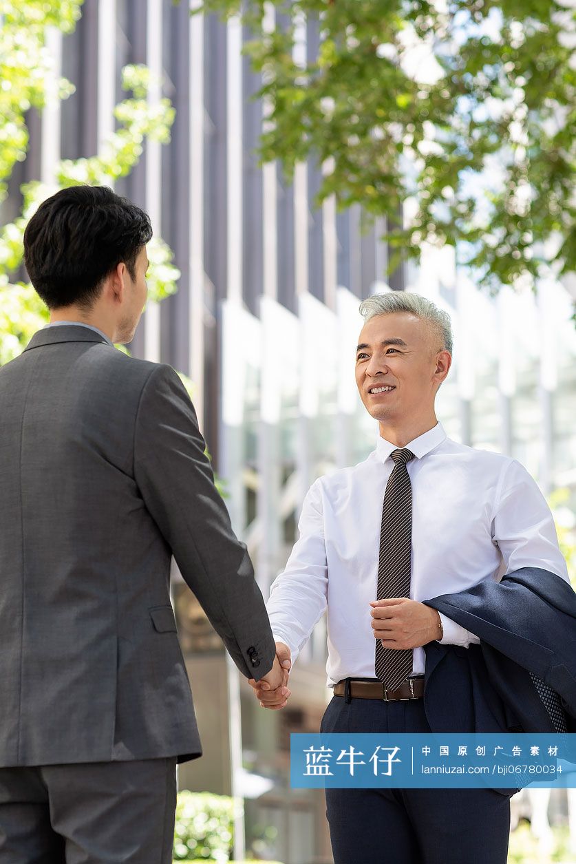 商务人士握手问候