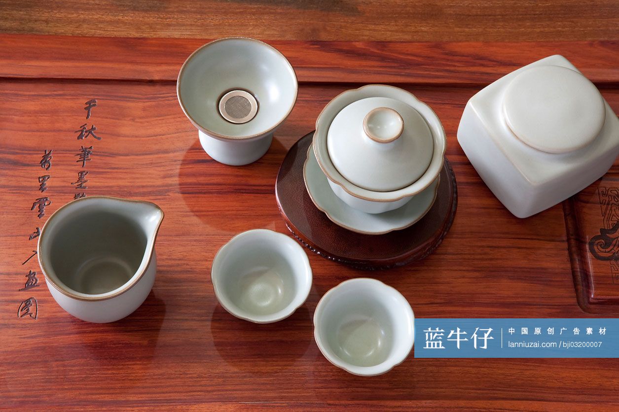 传统汝瓷茶具