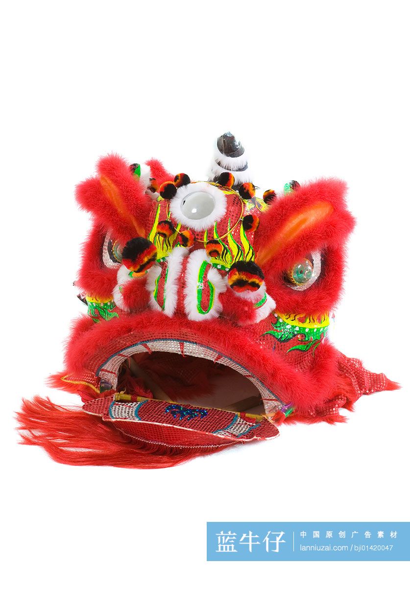 红色醒狮头