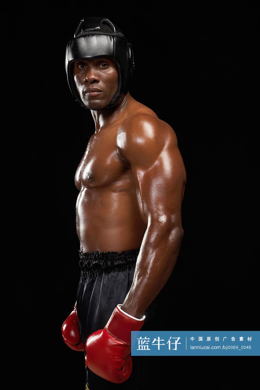 黑人拳击手肖像