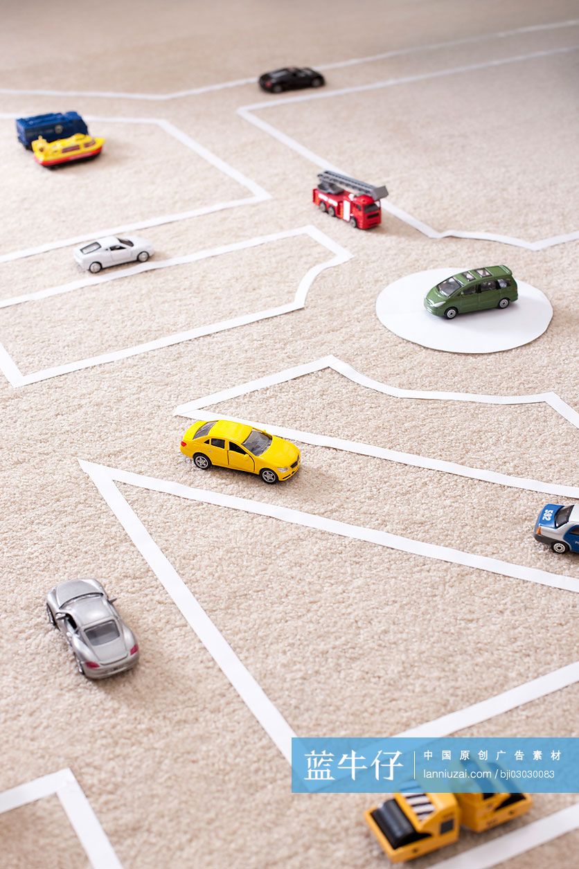 玩具小汽车特写