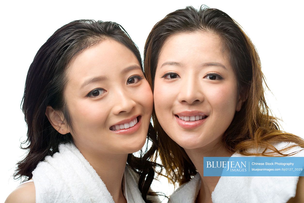 Young women smiling