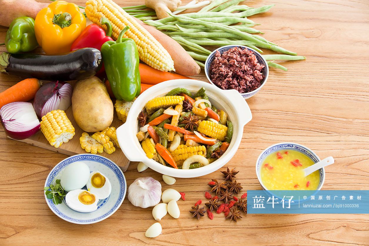 各式蔬菜和菜肴