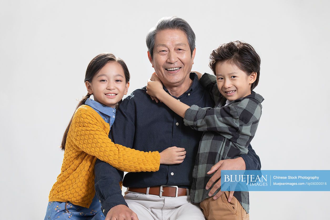 Happy Chinese family