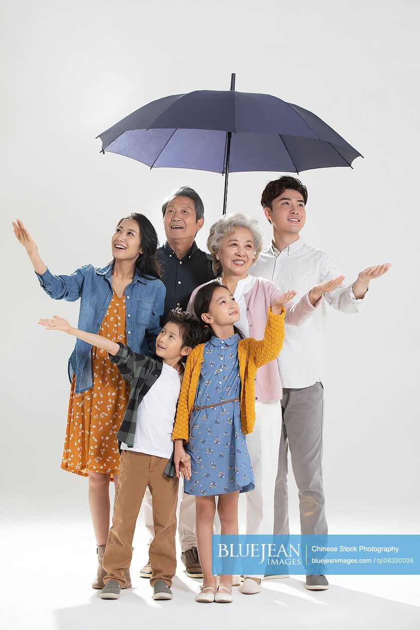Happy Chinese family