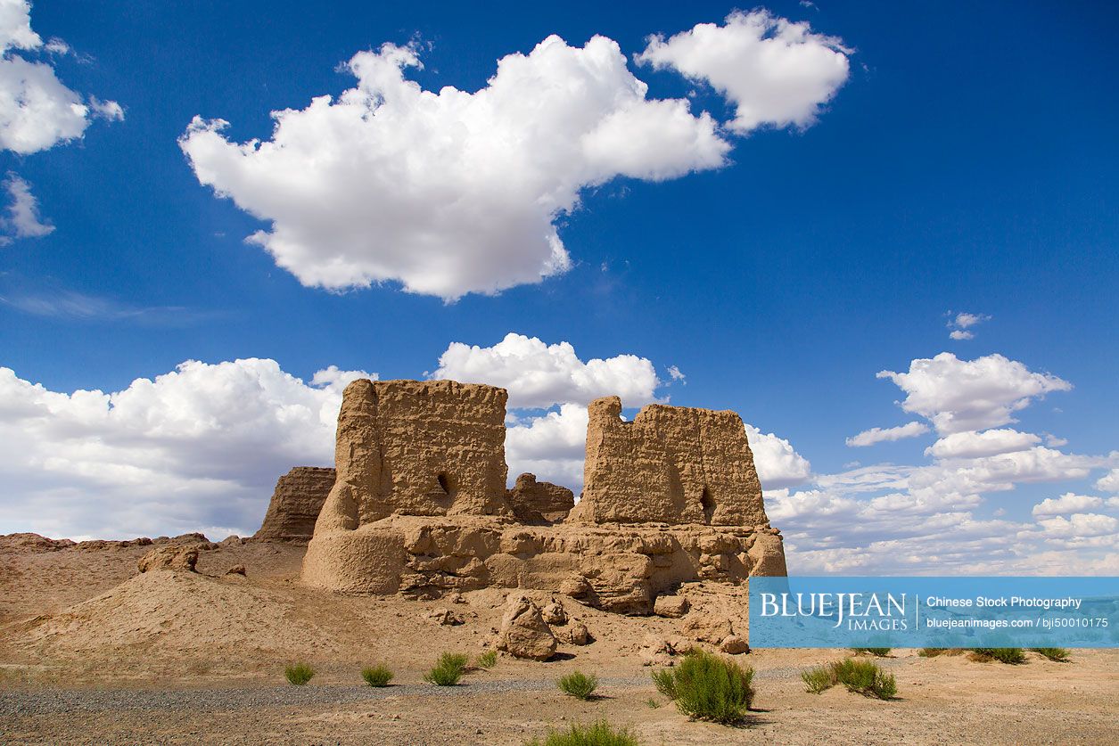 Old ruin in Gansu province, China