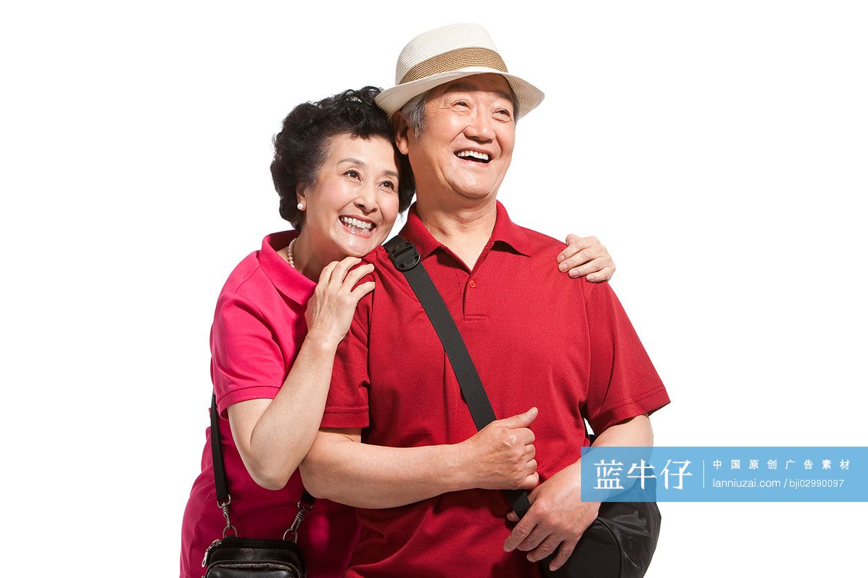 老年夫妇旅游肖像-蓝牛仔影像-中国原创广告影像素材