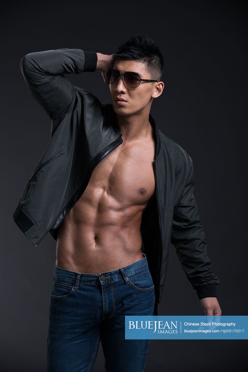 Young Chinese muscular man