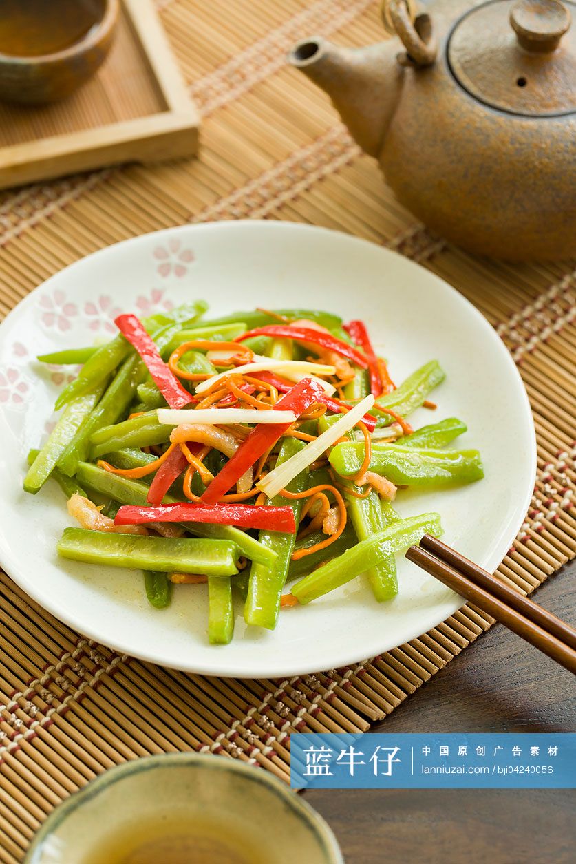 金草虾炒凉瓜柳