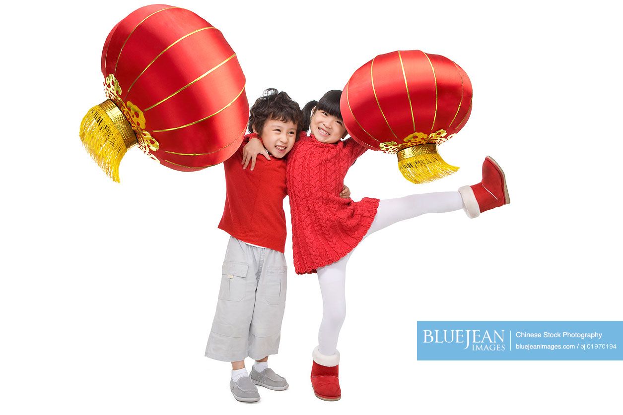 Kids celebrating Chinese New Years