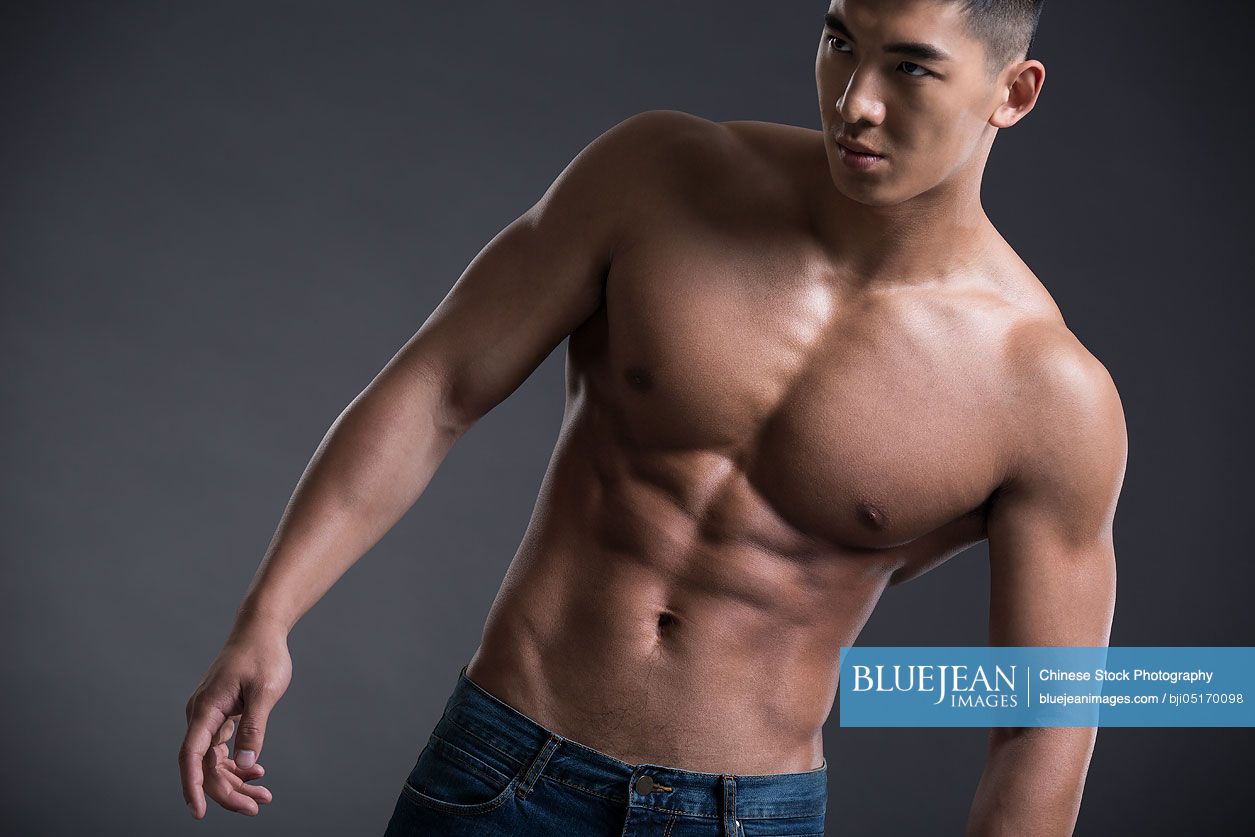 Young Chinese muscular man-High-res stock photo for download